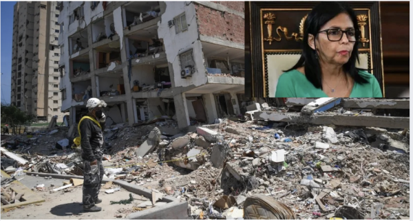 Venezolanos quieren ‘fuera’ a Delcy Rodríguez: Exigen nueva elección por ‘deficiente’ apoyo en terremotos